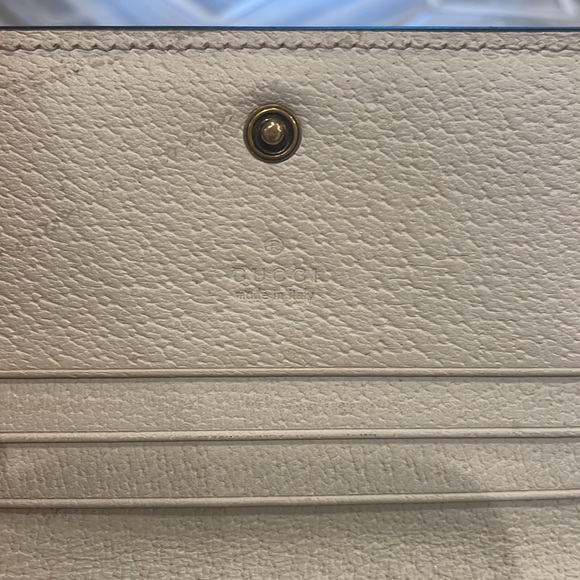 Gucci Queen Margaret leather wallet with pearl and rhinestone bug - Picture 8 of 10